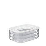 Mepal Meat Fridge Storage Containers 3 Layers - Container with Lid for Meat - Fridge Storage Box - Suitable for Storing Bacon & Meat Products - 3 Separate Fridge Storage Boxes - 3 x 550 ml - White