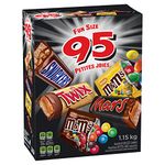 MARS Variety, Halloween Chocolate Candy Bars, Assorted Fun Size Bars, 95 Count