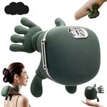 YOGIMOONI Bionic Heated Massager, Wireless Portable Shiatsu Neck and Back Massager, Electric Deep Tissue 4D Kneading Massage, Simulated Human Hand Design for Pain Relief and Muscle Relax