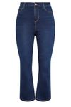 Yours Curve Blue Bootcut Stretch Isla Jeans - Women's - Plus Size Curve