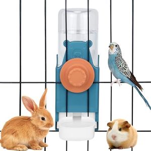 Kenond 17 oz Pet Water Bottle,Guinea Pig No Drip Water Bowl for Cage,Hanging Automatic Gravity Water Dispenser for Small Animals Rabbit Hedgehog Chinchilla Bunny Bird Canary Budgies