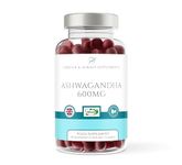 Ashwagandha High Strength Gummies (150) 1200mg per serv - Raspberry Flavoured Gummies for Adults - Sleep, Mind, Calm, Focus & Melatonin Support Supplements