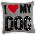 Mud Pie Love Dog Mini Felted Pillow