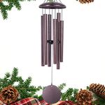 ASTARIN Large Wind Chimes Outdoor,36" Memorial Wind Chimes Amazing Grace Bronze with 6 Metal Tubes Tuned Deep Tone for Garden Patio and Home Housewarming Hanging Decor,Sympathy Gifts