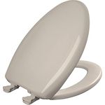 Bemis 1200SLOWT 443 Slow Close Sta-Tite Elongated Closed Front Toilet Seat, Innocent Blush