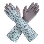 Gardening Gloves for Women Long Sleeve, KG129LG Light Protective Gloves for Yard and Outdoor Work, Best Garden Gifts for Gardener,M, Grey