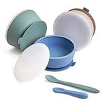 VITEVER 3 Pack Silicone Baby Bowls 