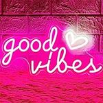 HOHOSIGN Good Vibes Neon Sign for W