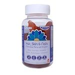 Puravita Hair Skin and Nails Vitamins for Women - Biotin Gummies for Healthy and Glowing Hair Skin and Nails - Halal Multivitamins, Vitamin B7, Folic Acid, and Vitamin C - 60 Chewable Gummies