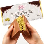 Dubai Chocolate PREMIUM Kunafa Pistachio Bar- 7oz Perfect for Gifting, Exclusive Handmade Chocolate Dessert with Pistachio and Kataifi, Carefully Packed