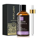 Clove Essential Oil with Glass Dropper, MAYJAM 100ml/3.38FL.OZ Pure Clove Oils for Diffusers Aromatherapy