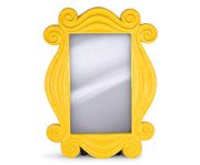 Friends TV Show Yellow Peephole Frame Door Mirror | Hanging Mirror For Entryway, Living Room, Bedroom | Authentic Replica Of Friends Door Frame From Monica Geller's Apartment | 15 x 11 Inches