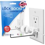 Lock Socket Charger Lock for Samsung - Anti-Theft & Tug-Proof Charger Lock System - A Safety Device to Prevent Unplugging - Simplest Way to Lock Your Charger to Wall Outlet via Security Lock & Screw