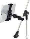 Accessory Basics EasyAdjust cymbal Microphone Mic Stand Tablet Mount for Most Tablets & Large Size Cell Phones Smartphone (Zoom Compatible)