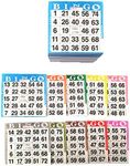 Bingo Paper Game Cards - 1 card - 10 sheets - 100 books of 10 sheets