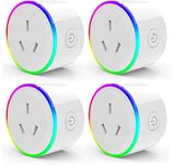 WiFi Smart Plug with RGB Light, Com