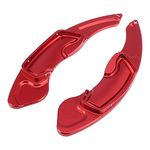 X AUTOHAUX Pair Red Steering Wheel Shift Paddle Shifter for Subaru Outback Legacy Impreza Aluminum Alloy