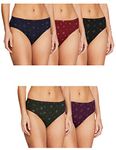 CoBlue by Rupa Printed Panties for Women 100 cm (Pack of 5) Multicolour