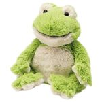 Warmies Plush Frog Microwavable Scented with French Lavender, Weighted Teddy Suitable for All Ages, Chill in a Freezer for Cooling Relief, Frog Weighted Teddy