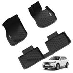 3W Floor Mats Fit for BMW iX1 U11 2023-2024 U11,Pet Dog Friendly Recyclable Car Floor Liner,TPE All Weather,Waterproof,Easy to Clean,Anti-Slip,Accessories