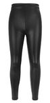 Girls Shiny Metallic Leggings Fashion Wet Look Leggings High Waisted Footless Leggings Stretch Dance Legging for Kids Black