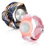 2pcs Stretchy Holder for Princess Cruise Medallion, Adjustable Braided Watch Holder for Princess Medallion Elastic Nylon Wrist Bands Bracelet for Princess Medallion Accessories for Men Women