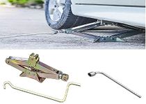 JAGGER JAG177 Heavy Duty Manual Scissor Car Jack for All Car for Vehicle Lift (3 TON with 19MM Spanner [ Golden ])