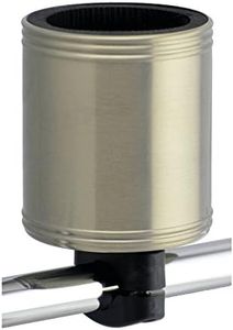 Kroozie 2.0 Bike Bottle Holder – Sturdy, Stainless Steel Bike Cup Holder for Handlebars, Horizontal Bars, & Cups up to 30 Oz. – Stroller, Cruiser, Scooter, & Ebike Accessories