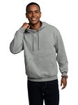 Fruit of the Loom Men's Eversoft Fleece Sweatshirts & Hoodies, Pullover-Grey Heather, Large