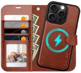 OCASE Compatible with iPhone 16 Pro Max Wallet Case with Card Holders, Magnetic Detachable 2 in 1 Flip PU Leather Phone Case Cover Folio RFID Blocking Kickstand for iPhone16 Pro Max-Dark Brown