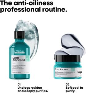 L'Oréal Scalp Advanced Clay Shampoo, 250ml – Purifying Cleanse