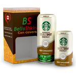 Belloshkira Can Cover Sleeve- Fits 16 Oz, 12 oz Aluminum Can, Silicone Covers Coozies That Look Like Soda, Camping, Golf Accessories, Beer Gifts.