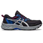 ASICS Women's Gel-Venture 9 Running Shoe, Black/Pure Silver, 8 Wide