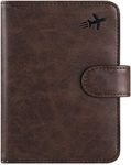 Passport Holder Cover Wallet RFID Blocking Leather Card Case Travel Accessories for Women Men, Z _ #Chocolate, Classic