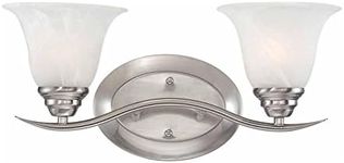 Volume Lighting Trinidad 2-Light Brushed Nickel Bathroom Vanity