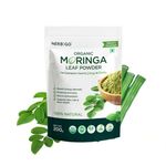 HERBIGO 100% Organic Moringa Powder – Moringa Leaf Powder | Great Health Supplement | Rich in Vitamins & Minerals | Energy Booster & Immune Support | USDA Certified, Vegan, Non-GMO | 200g |