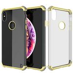 iPhone Xs Max Case, Punkcase [Blaze Series] Protective Cover W/PunkShield Screen Protector [Shockproof] [Slim Fit] Compatible for Apple iPhone Xs Max [Gold]