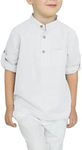 Arshiner Boys Cotton Linen Henley S