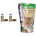 Defenders AMZ614 Pepper Dust 300g Pack of 2, Multicolour & Cat and Dog Scatter Granules 750g (Humane Treatment, Deterrent for Gardens, Covers Up to 250 sq m) - STV631