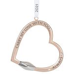 Hallmark Keepsake Christmas Ornament 2021, Carry My Love Heart Shaped Carabiner