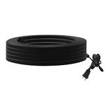 Giraffe Tools 50FT Heat Cable, Heat Cables for Roofs and Gutters, Easy Heat, Water Pipe Heat Cable, Pipe Freeze Protection Down to -40℉, Black