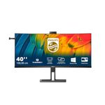 Philips 40B1U6903CH - 40 inch 5k Curved monitor, IPS, 4ms, Docking, daisychain, Thunderbolt 4, WebCam, Height Adjust, KVM, Power Sensors (5120 x 2160, HDMI/Thunderbolt 4, USB-C)