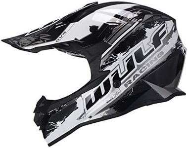 Wulfsport Off Road Pro Motocross Helmet Adult Motorcycle Motorbike Helmets Black L (59-60cm)
