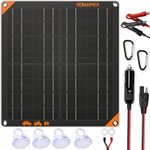 SUNAPEX - 20W Solar Car Battery Charger and Maintainer 12V Waterproof Portable Solar Panel Kit for Car, Boat, RV, Trailer, Motorcycle, Snowmobile etc
