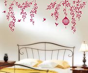 Decals Design 'Hanging Vines with Cage and Birds' Wall Sticker (PVC Vinyl, 70 cm x 50 cm)