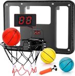 Durable Basketball Hoop for Kids, Indoor Wall Basketball Toy with Scoreboard & 3 Balls, Room Mini Hoop Sport Toys for Boys Girls Teens Age 5 6 7 8 9 10 11 12