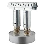 SAVING HUB Parafin Heater Portable Greenhouse Cold Frame Warm Heaters Fuel Tank, Protecting Plants Vegetables Small Growth Houses Garden Camping Burner Lightweight Heaters (TWIN BURNER HEATER)