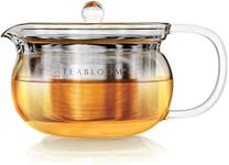 Teabloom Kyoto 2-in-1 Tea Kettle and Tea Maker – Glass Teapot with Removable Loose Tea Filter – Tea Connoisseur's Choice