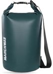 MARCHWAY Floating Waterproof Dry Bag 5L/10L/20L/30L, Roll Top Dry Sack for Kayaking, Rafting, Boating, Swimming, Camping, Hiking, Beach, Fishing, Hunting (Blackish Green, 20L)