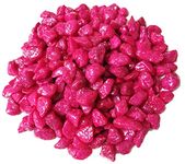 DS Carrot Pink Pebbles/gravels/Stone for Aquarium, vases, Fountain, Table, Lawn, 475g